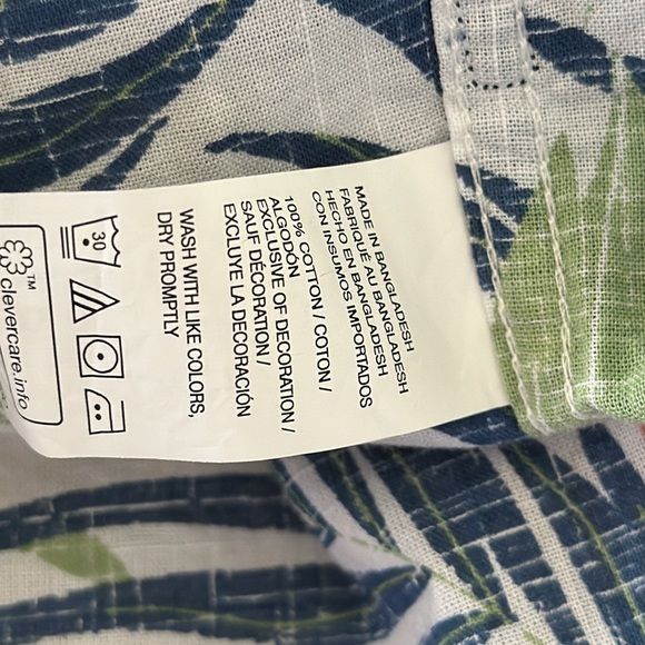 IZOD Tropical Palm Tree Shirt - Picture 5 of 7